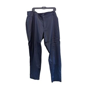 Ashley Stewart black faux leather jeans Size 26 Comfort